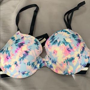 Victoria’s Secret pink 36C multi colored bra